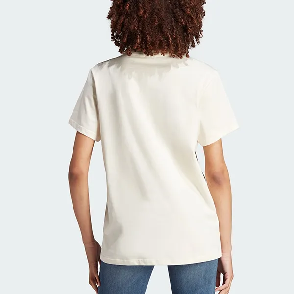 Áo Phông Nữ Adidas Trefoil Monogram Infill Tshirt IJ7067 Màu Trắng Ngà Size S - 4