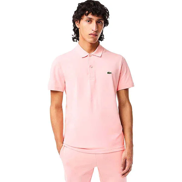 Áo Polo Lacoste Regular Fit Stretch Short Sleeve DH0783 KF9 Màu Hồng Size 3