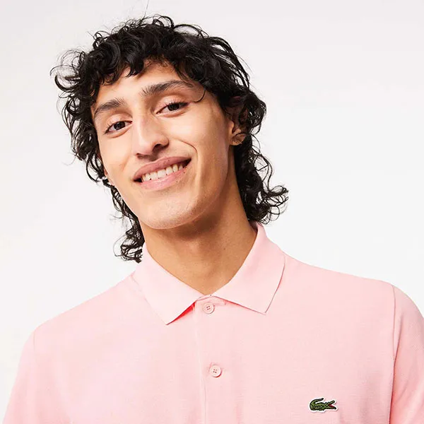 Áo Polo Lacoste Regular Fit Stretch Short Sleeve DH0783 KF9 Màu Hồng Size 3
