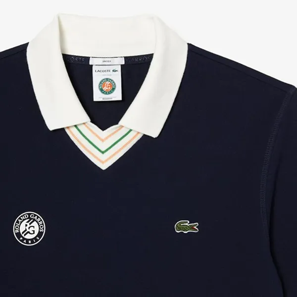 Áo Polo Lacoste Unisex Roland Garros Relaxed Fit PH6723 KGD Màu Xanh Đen Size S