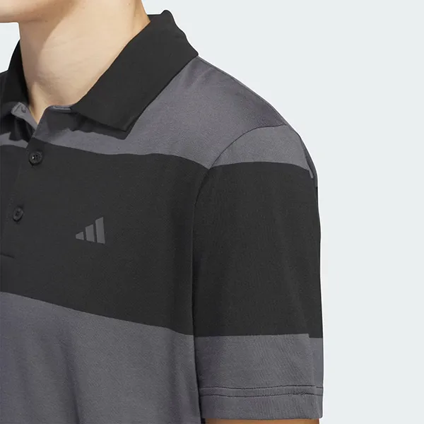 Áo Polo Nam Adidas Colorblock Rugby Stripe Polo Shirt IU4355 Màu Đen Xám Size S