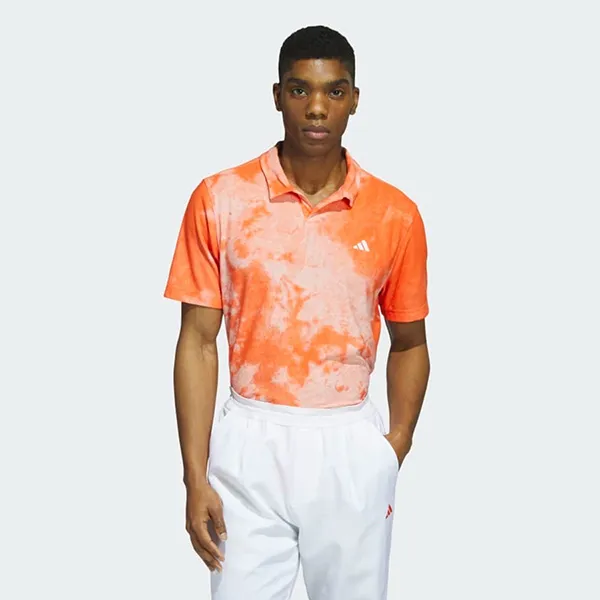 Áo Polo Nam Adidas Made To Be Remade No Button Jacquard Golf Shirt HT0080 Màu Cam Size M - Thời trang - Vua Hàng Hiệu