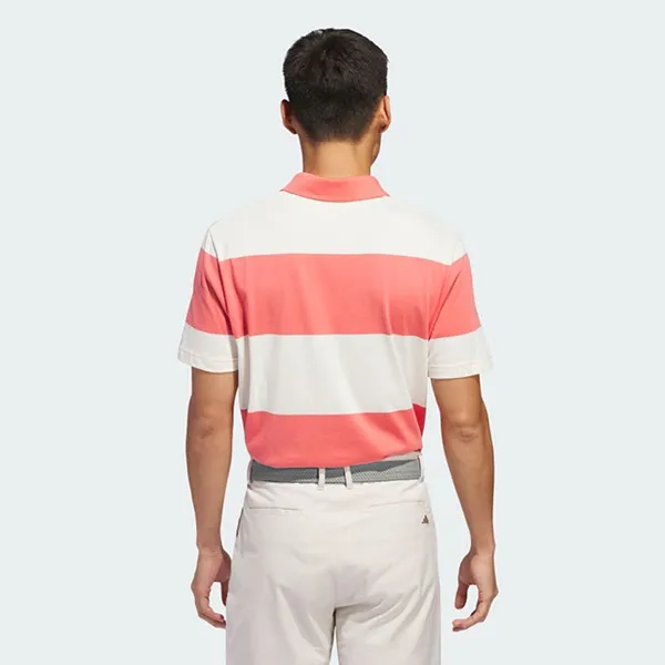 Áo Polo Nam Adidas Rugby Striped Shirt Colorblock IU4357 Màu Trắng Cam Size XL