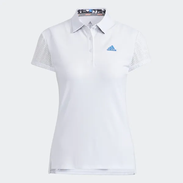 Áo Polo Nữ Adidas Short Sleeved Shirt With Warding Pattern Hood HA0224 Màu Trắng Size S - Thời trang - Vua Hàng Hiệu