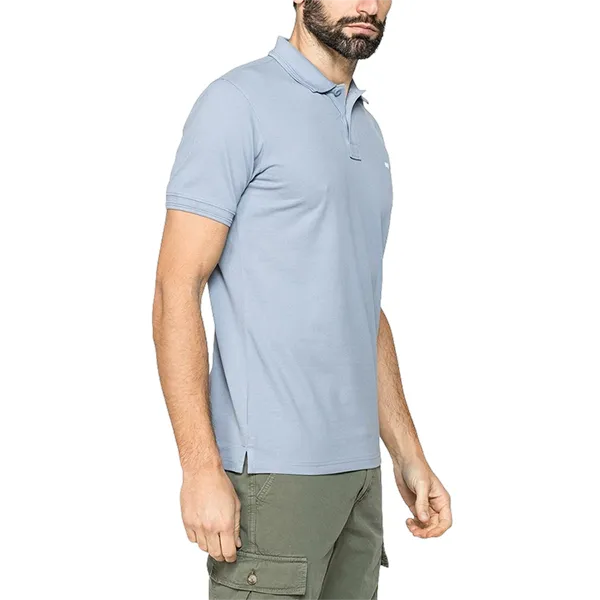 Áo Polo Nam Carrera Jeans Cotton T819B075AL_619 Màu Xanh Blue Size L