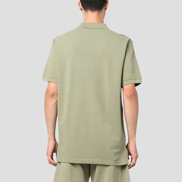 Áo Polo Nam Kenzo Boke Flower Logo Embroidered FC65PO0024PU 61 Màu Xanh Rêu Size XS