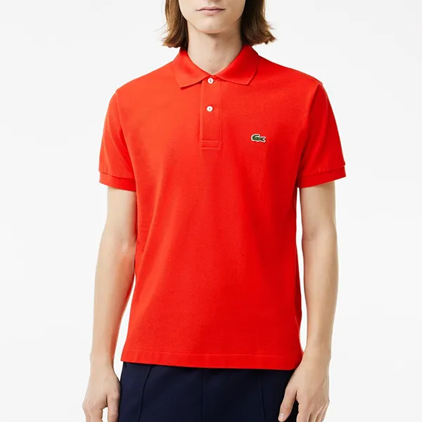 Áo Polo Nam Lacoste Classic Fit Polo Shirt L1212 F8M Màu Đỏ Cam Tươi Size 5