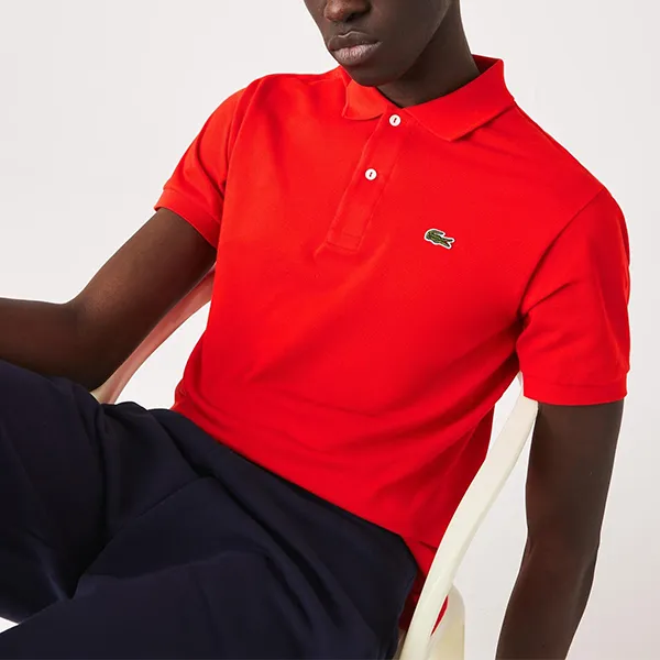 Áo Polo Nam Lacoste Classic Fit Polo Shirt L1212 S5H Màu Đỏ Tươi Size 5