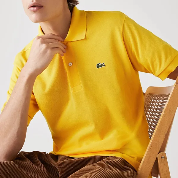 Áo Polo Nam Lacoste Classic Fit Polo Shirt L1212 US3 Màu Vàng Đậm Size 4 - Thời trang - Vua Hàng Hiệu