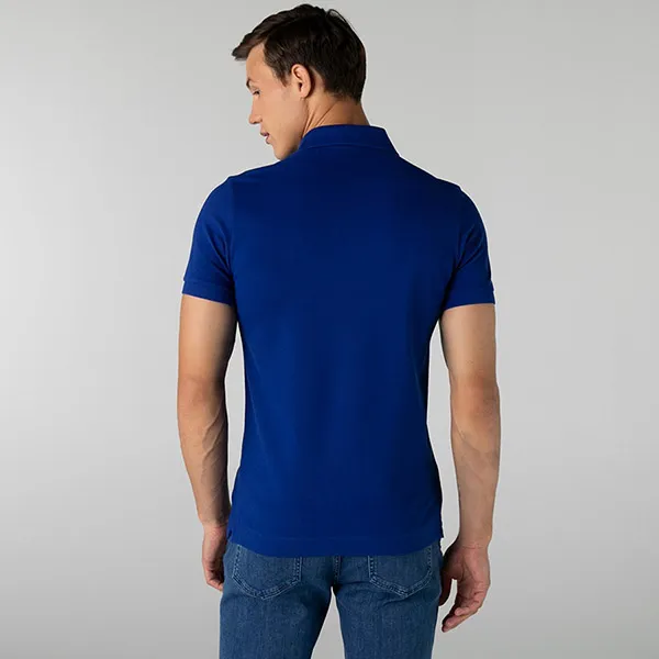 Áo Polo Nam Lacoste Men's Paris Regular Fit Stretch Piqué Shirt PH5522 BDM Màu Xanh Dương Size 3 - Thời trang - Vua Hàng Hiệu