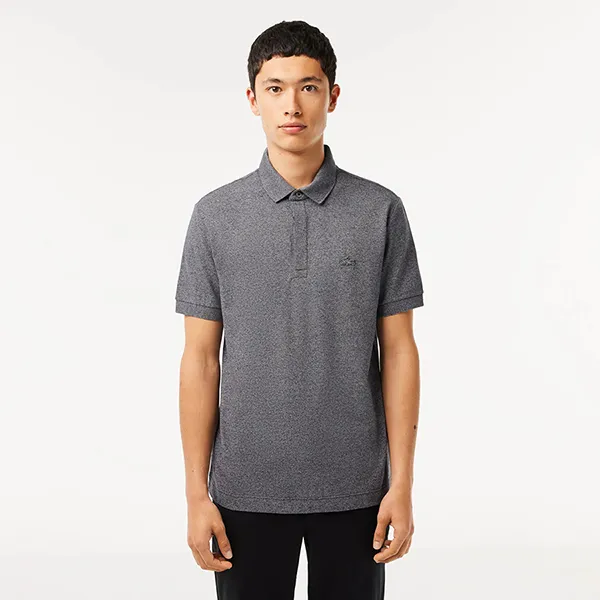Áo Polo Nam Lacoste Men's Paris Regular Fit Stretch Piqué Shirt PH5522 E8G Màu Xám Đậm Size 4