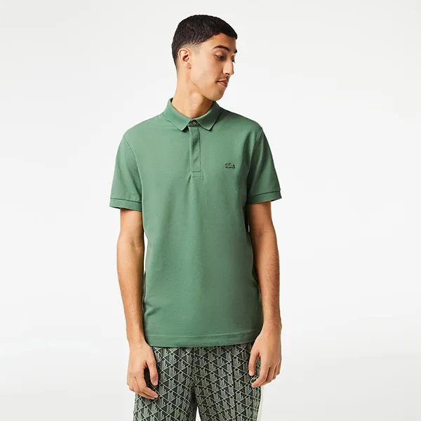 Áo Polo Nam Lacoste Men's Paris Regular Fit Stretch Piqué Shirt PH5522 KX5 Màu Xanh Lá Size 4 - Thời trang - Vua Hàng Hiệu