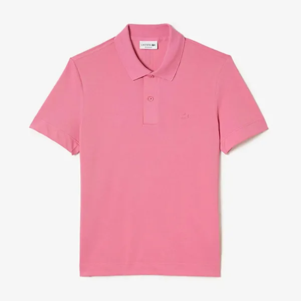 Áo Polo Nam Lacoste Men's Regular Fit Cotton Piqué Shirt PH8361 2R3 Màu Hồng Size 5