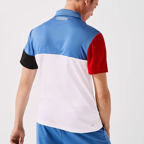 Áo Polo Nam Lacoste Sport Breathable Colorblock Piqué DH0850 CHS Phối Màu Size 3