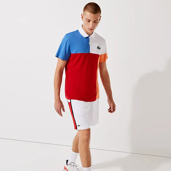 Áo Polo Nam Lacoste Men's Sport Breathable Colorblock Piqué DH0850 Y8C Phối Màu Size 4