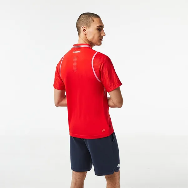 Áo Polo Nam Lacoste Men's Tennis Daniil Medvedev Shirt DH1961 S5H Màu Đỏ Size 2 - Thời trang - Vua Hàng Hiệu
