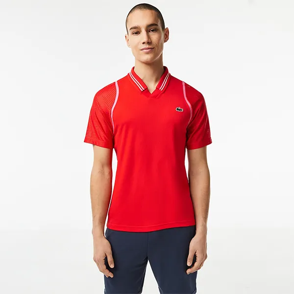 Áo Polo Nam Lacoste Men's Tennis Daniil Medvedev Shirt DH1961 S5H Màu Đỏ Size 2 - Thời trang - Vua Hàng Hiệu