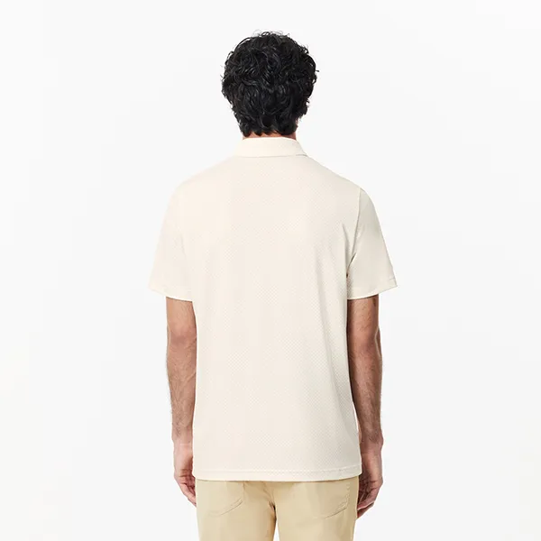 Áo Polo Nam Lacoste Men's Ultra-Dry Mini Print Golf DH7493 IGX Màu Be Size 4