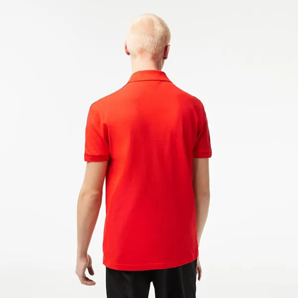 Áo Polo Nam Lacoste Regular Fit Logo Stripe Stretch Cotton Polo Shirt PH5075 S5H Màu Đỏ Size 2 - Thời trang - Vua Hàng Hiệu