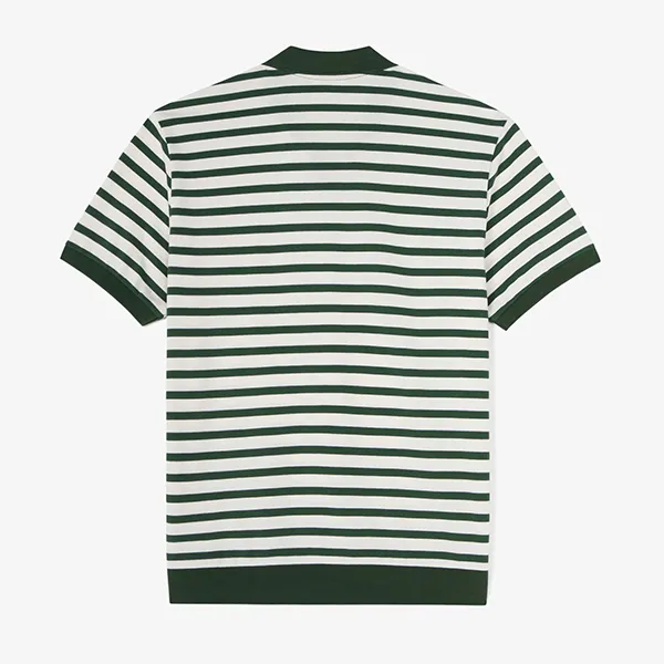 Áo Polo Nam Lacoste Regular Fit Polo Shirt PH186E 316 Màu Kẻ Xanh Lá Size 4