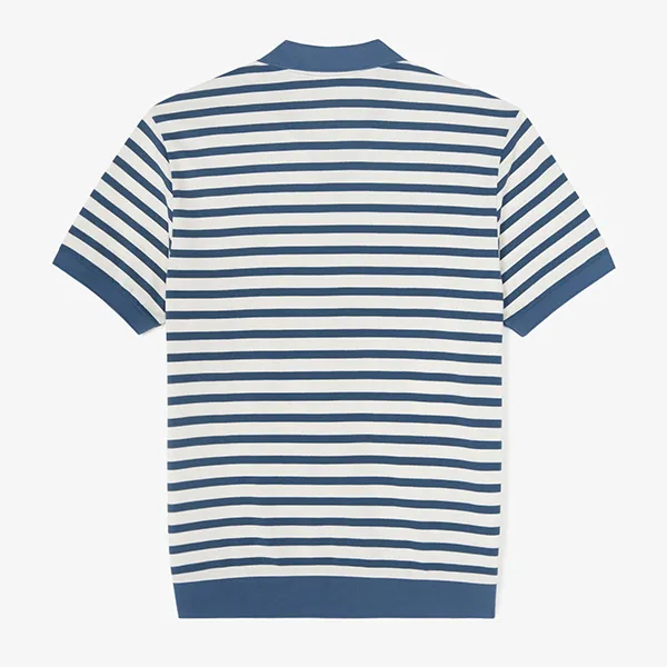 Áo Polo Nam Lacoste Regular Fit Polo Shirt PH186E HBM Màu Kẻ Xanh Dương Size 4