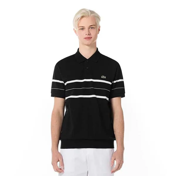 Áo Polo Nam Lacoste Regular Fit Polo Shirt PH196E 031 Màu Đen Size 4 - Thời trang - Vua Hàng Hiệu