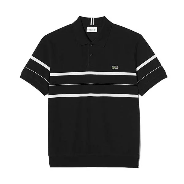 Áo Polo Nam Lacoste Regular Fit Polo Shirt PH196E 031 Màu Đen Size 4 - Thời trang - Vua Hàng Hiệu