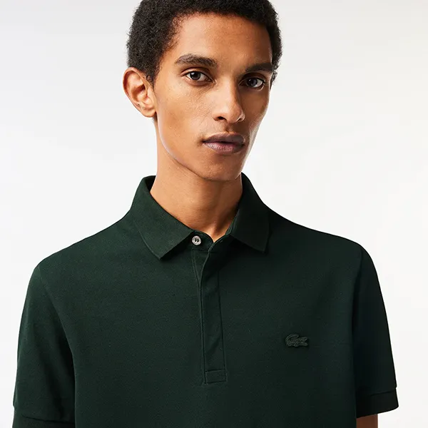 Áo Polo Nam Lacoste Regular Fit Smart Paris Cotton Piqué PH5522 YZP Màu Xanh Đậm Size 4