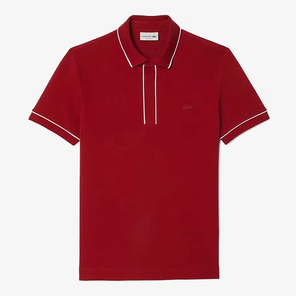 Áo Polo Nam Lacoste Regular Fit Smart Paris PH0796 IXX Màu Đỏ Size 5 - Thời trang - Vua Hàng Hiệu