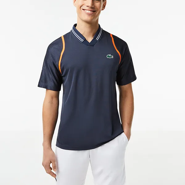Áo Polo Nam Lacoste Tennis Daniil Medvedev Polo Shirt DH1961 KXE Màu Xanh Đen Size 4 - Thời trang - Vua Hàng Hiệu