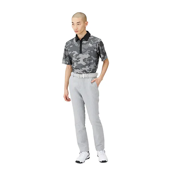 Áo Polo Nam Mizuno Breath Thermo Popular Short Sleeved Collared Shirt E2GAA50109 Xám Đen Size 2XL - Thời trang - Vua Hàng Hiệu