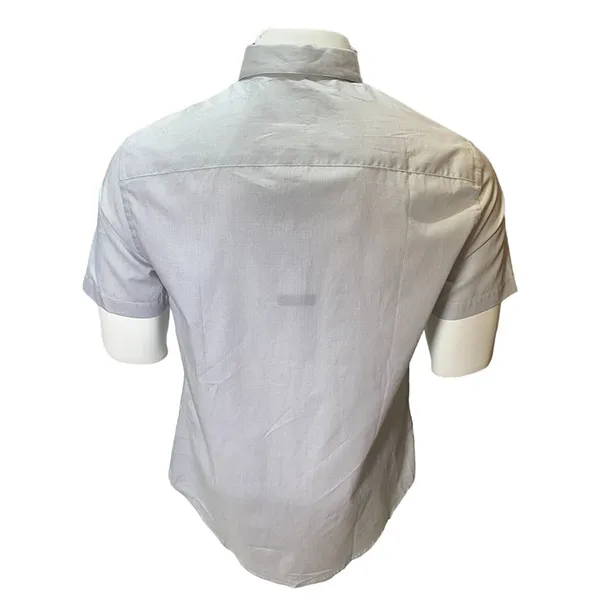 Áo Sơ Mi Cộc Tay Nam Armani Exchange 6LZC23 ZNIAZ - GC03 Màu Xám Size XS - Thời trang - Vua Hàng Hiệu