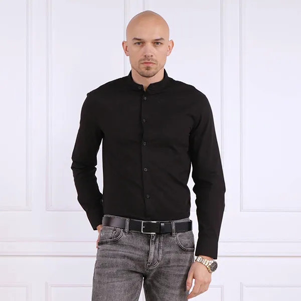 Áo Sơ Mi Dài Tay Nam Armani Exchange Shirt 6LZC28 ZNXAZ - GC03 Màu Đen Size XS