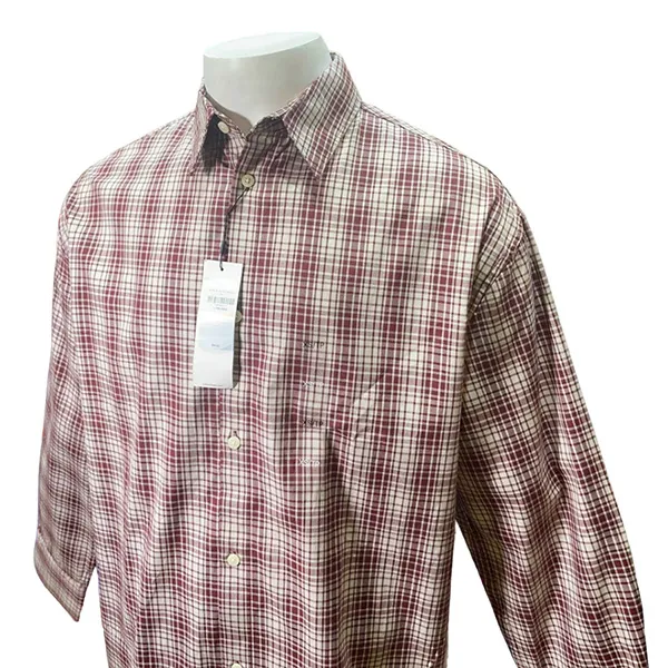 Áo Sơ Mi Dài Tay Nam Calvin Klein CK SP40577879 Màu Kẻ Ca-ro Đỏ Size XS