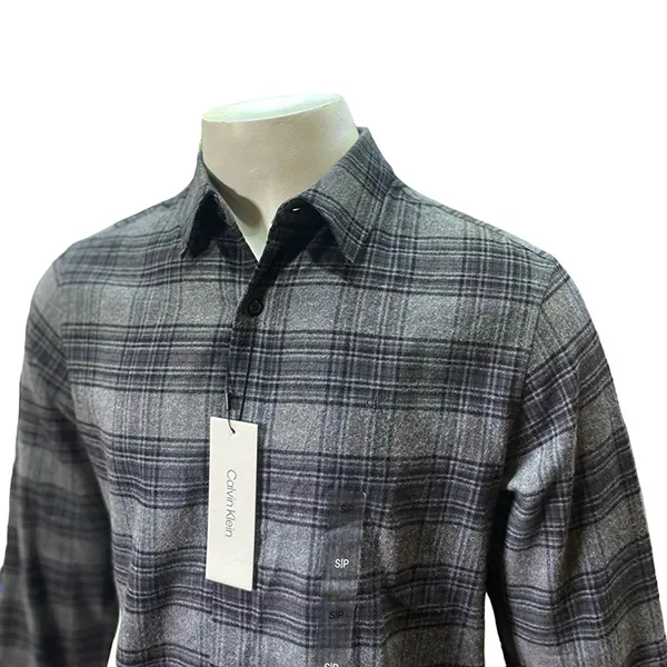 Áo Sơ Mi Dài Tay Nam Calvin Klein CK SP40590414 - GE05 Màu Xám Size S