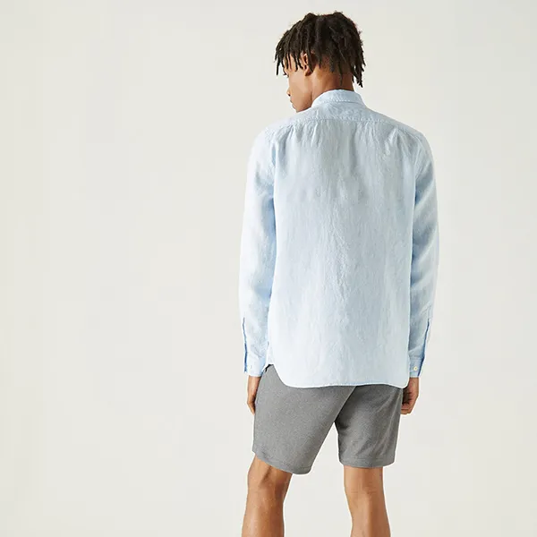 Áo Sơ Mi Nam Lacoste Men's Linen Shirt Regular Fit CH4990 HBP Màu Xanh Da Trời Size 39 - Thời trang - Vua Hàng Hiệu