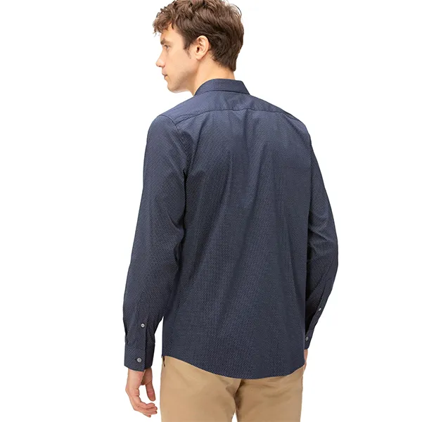 Áo Sơ Mi Nam Lacoste Slim Fit Long Sleeve Woven Shirt CH9742 525 Màu Xanh Navy Size 38