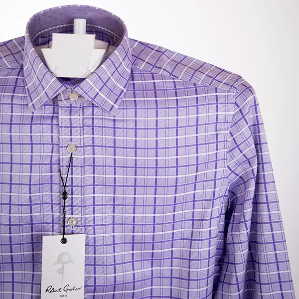 Áo Sơ Mi Nam Robert Graham Shirt Jared RGD1002R Màu Tím Size 14.5 - Thời trang - Vua Hàng Hiệu