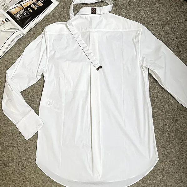 Áo Sơ Mi Nữ Louis Vuitton LV Dress Shirt Màu Trắng Size 34