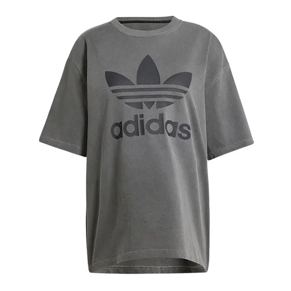 Áo Thun Nữ Adidas Washed Trefoil Black IN2268 Tshirt Màu Đen Size XS