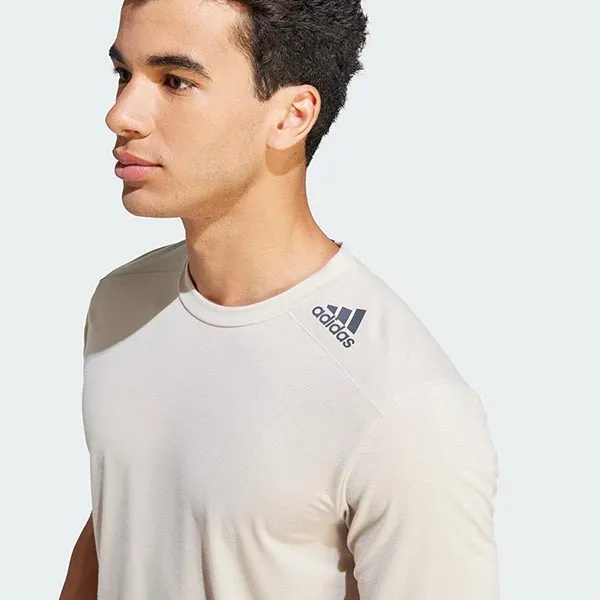 Áo Thun Nam Adidas Designed For Training Workout Tee T-Shirt IL1444 Màu Be Size S