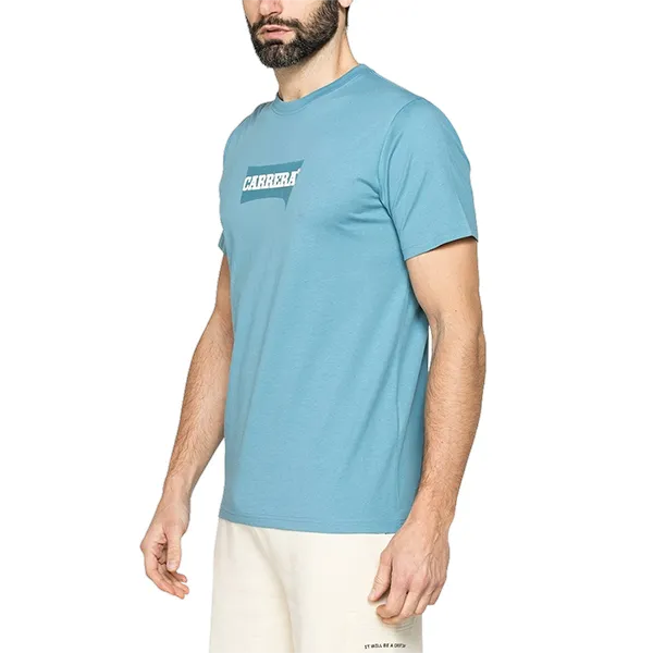Áo Thun Nam Carrera Jeans Basic In Logo T-Shirt 801P0047A_614 Màu Xanh Da Trời Size L - Thời trang - Vua Hàng Hiệu