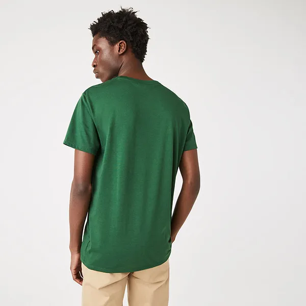 Áo Thun Nam Lacoste Men's Crew Neck Pima Cotton Jersey T-Shirt TH6709 132 Màu Xanh Lá Size 2 - Thời trang - Vua Hàng Hiệu