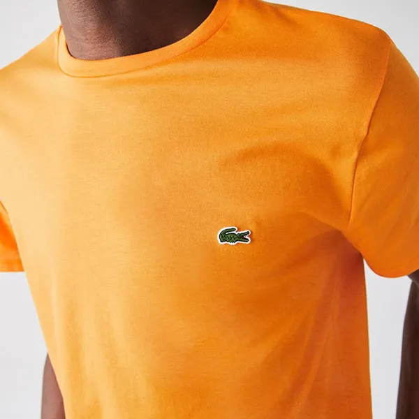 Áo Thun Nam Lacoste Men's Crew Neck Pima Cotton Jersey T-Shirt TH6709 DRA Màu Cam Size 2 - Thời trang - Vua Hàng Hiệu