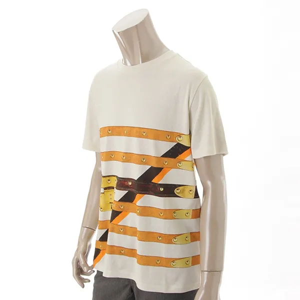 Áo Thun Nam Louis Vuitton LV Time Trunk Belt Pattern Tshirt White Màu Trắng Họa Tiết Size XL - Thời trang - Vua Hàng Hiệu