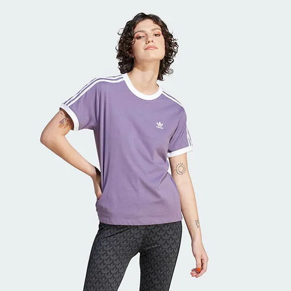 Áo Thun Nữ Adidas Adicolor Classics 3-Stripes Tee IL3868 Màu Tím Size S - Thời trang - Vua Hàng Hiệu