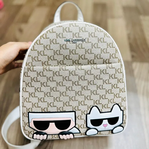 Balo Karl Lagerfeld Paris Backpack Kem Nâu