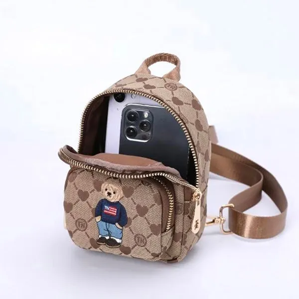 Balo Mini Nữ TTWN BEAR TN3685 Màu Nâu