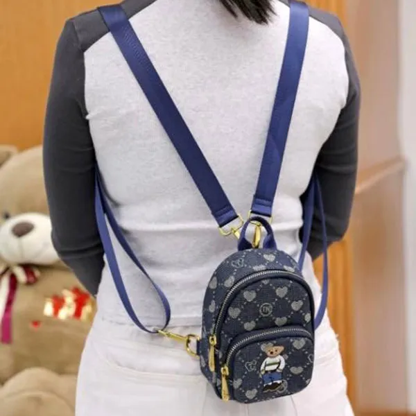 Balo Mini Nữ TTWN BEAR TN3685 Màu Xanh Dương