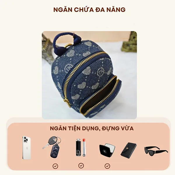 Balo Mini Nữ TTWN BEAR TN3685 Màu Xanh Dương